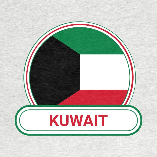 Kuwait Country Badge - Kuwait Flag by Yesteeyear